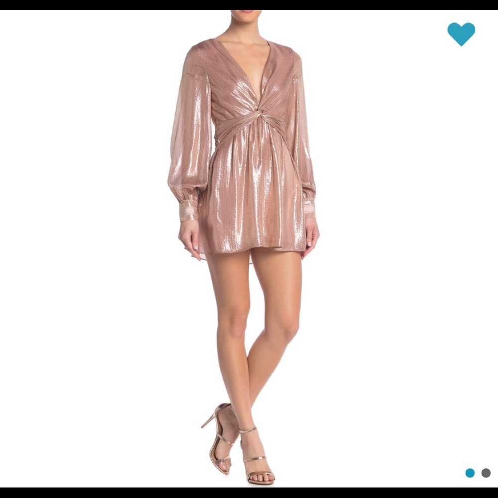 Xs 0 2 Ramy Brook Elise dress gorgeous fancy metallic pink gift party event 🎁